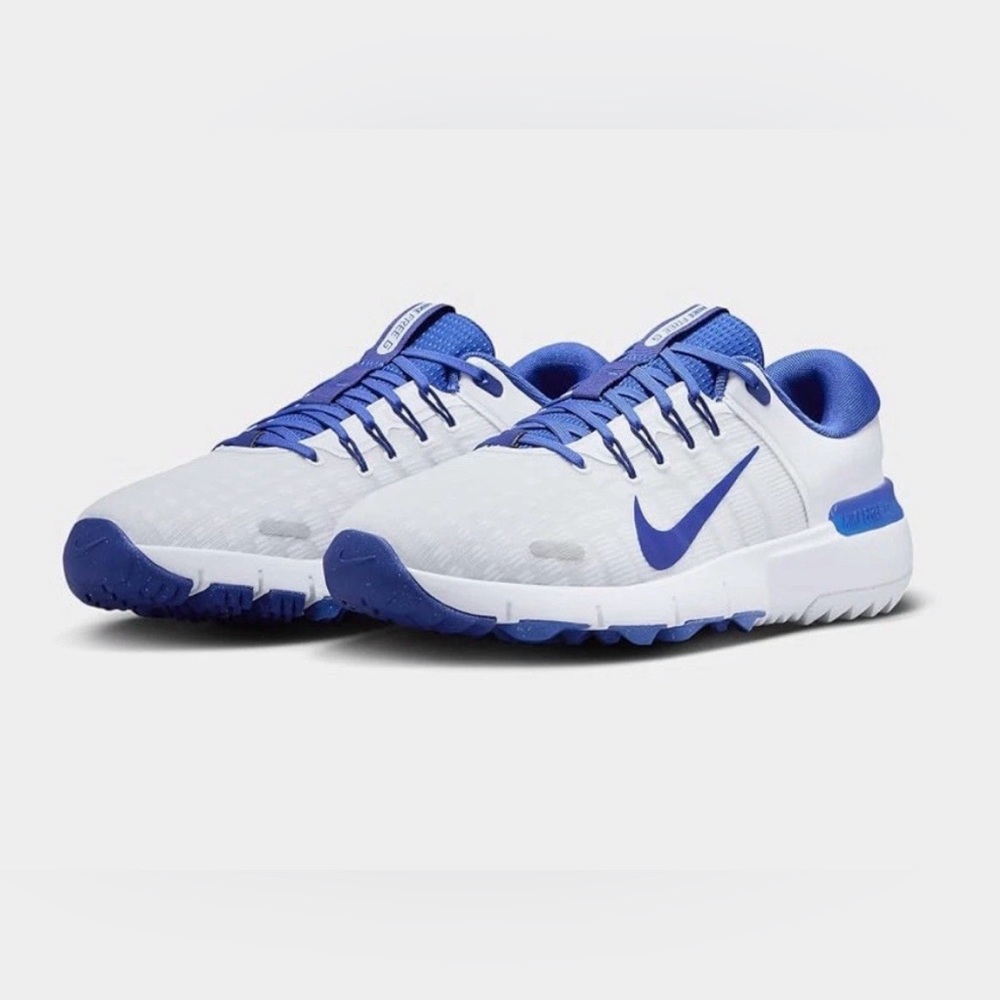 Nike Free Golf NN Men’s Golf Shoes-White/Blue-Various Sizes NIB⛳️